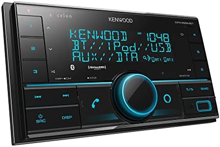 Kenwood DPX395MBT כפול DIN מקלט מדיה דיגיטלית עם Bluetooth | מקלט סטריאו מכונית ללא מכוניות | Alexa מוכן